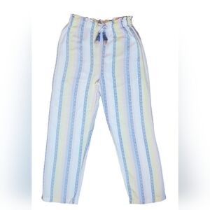 Jessica Simpson Pajama Pants Tassels Striped Elastic Waist
